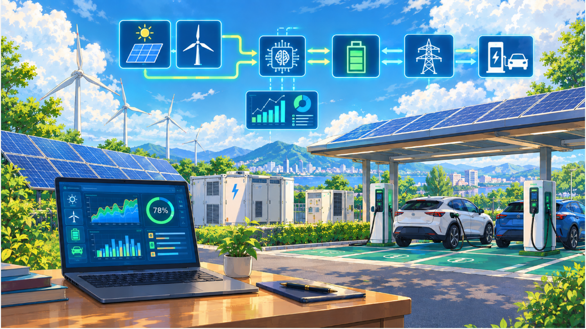 Energy Management System For Hybrid Renewable Energy Based Electric Vehicle Charging Station